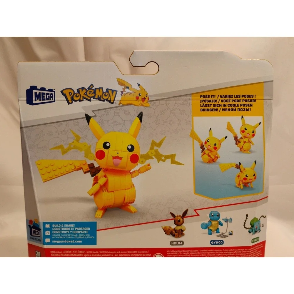 NIB MEGA Pokemon GMD31 Build‎ & Show Pikachu 211pcs Building Blocks